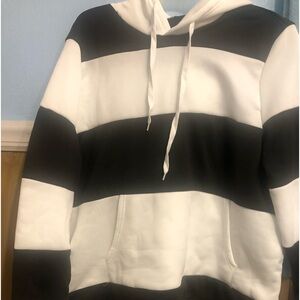 Black and white sweat suit